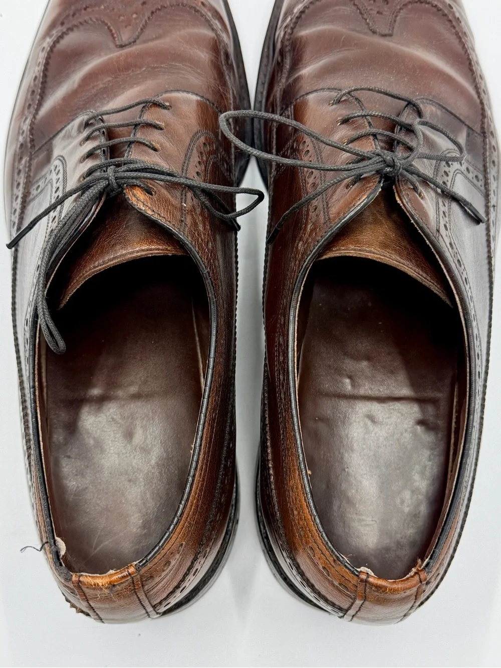Vintage Freeman Free-Flex Wingtip Oxfords, Men’s size 12 C, Good Condition